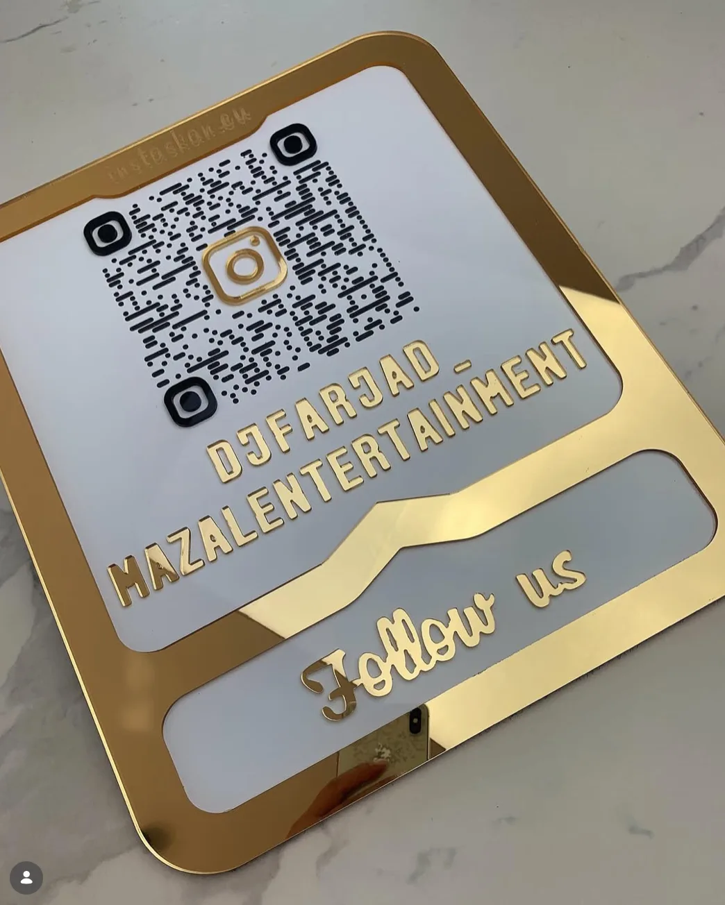 Custom QR stand Black - DBKAYE